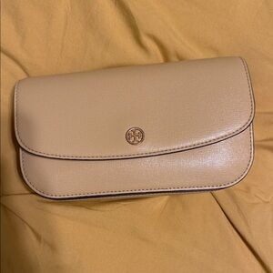 Tory Burch Tan Leather Clutch